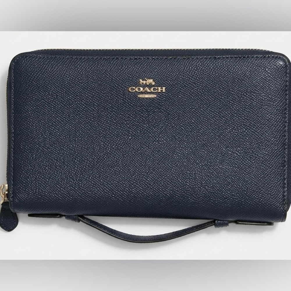 Coach Double Zip Travel Organizer - Blue